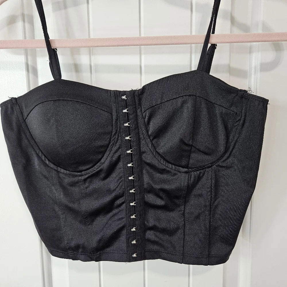 Black Bustier Top L - Picture 6 of 7